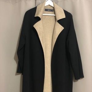 ZARA Knit Lapel Coat
